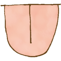 大きくてむくんでいる