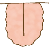 舌が大きくまわりに歯型がつく